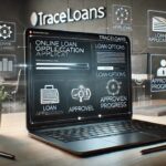 A seamless online loan application process with traceloans displayed on a laptop.