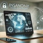 A secure, anonymous browsing interface using insanony with encrypted data flowing across a digital network.